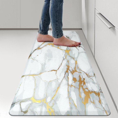 Anti Fatigue Kitchen Rugs and Mats, Non-Skid Comfort Cushion Mat, 1/2 Inch Th...