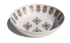 Kashmir newWave Microwave Safe Premium Melamine Low Serving Bowl, 9.1