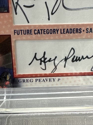 2005 Upper Deck USA Baseball Black Ink 100/250 Greg Peavey Kevin Rhoderick Auto - Picture 5 of 21