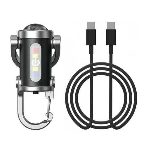 Mini Keychain Flashlight Type-c Rechargeable Waterproof Brightnes LED Flashlight - Picture 6 of 10