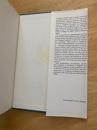 The Aeneid of Virgil by Mandelbaum Bi-Millennial Edition Hardcover/DJ Moser - Picture 9 of 11