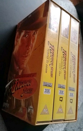 The Adventures Of Indiana Jones Box Set Three VHS Video Tapes - Picture 1 of 4