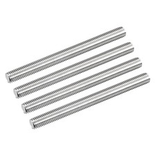Fully Threaded Rod M12x140mm 1.75mm Pitch 304 Stainless Steel Right Hand 4Pcs