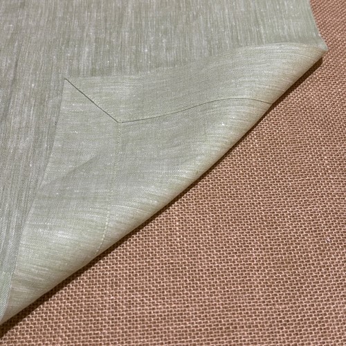 Placemats Set of 6 100% Natural Linen 20 X 15 Celery Chambray Spring Custom Made - Picture 5 of 10