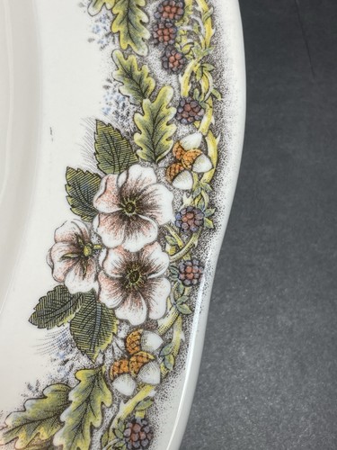 Churchill Myott Fabrik Archiv 18" Oval Truthahn Platte THANKSGIVING Vollfarbig - Bild 2 von 12