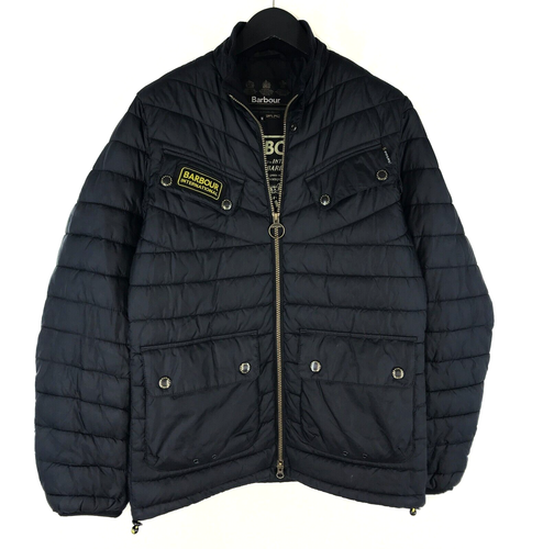 Giubbotto Uomo Barbour International Aviemore Trapuntato Nero Giacca Sportivo Taglia M - Foto 3 di 24