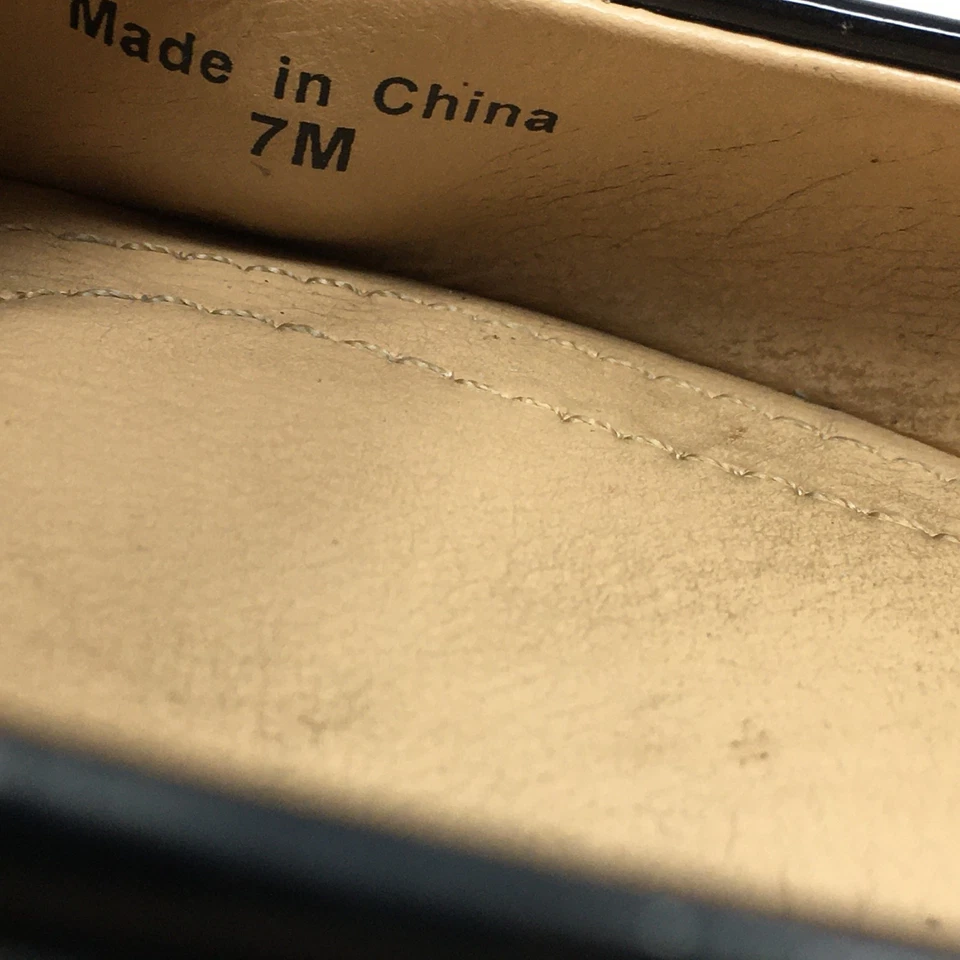 Zapatos planos Diane von Furstenberg con logotipo para mujer talla 7 charol negro Foto 2 de 4