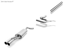 Fox Edelstahl Racinganlage ab Kat Audi A4 B5 Limo Avant 1.6+1.9TDI 2x76 scharf