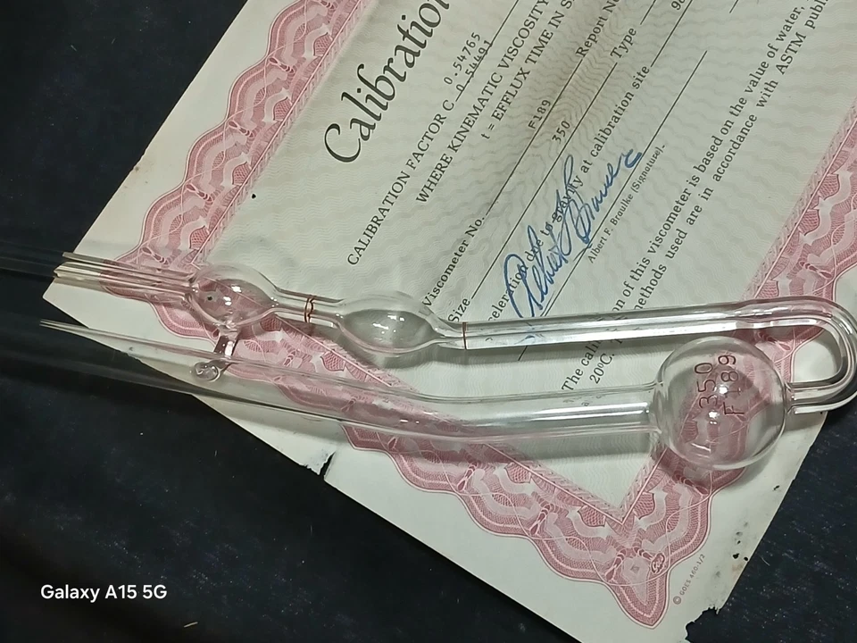 Viscosímetro calibrado Cannon-Fenske certificado Fisher Scientific NOS  Foto 4 de 4