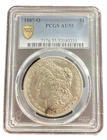 1887-O Morgan Silver Dollar - PCGS AU55 - Better Date! Gold Shield Certified