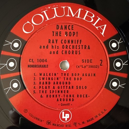 RAY CONNIFF - Dance The Bop! LP (1957) Columbia CL 1004 Mono Cool Cat VG+ - Picture 8 of 8