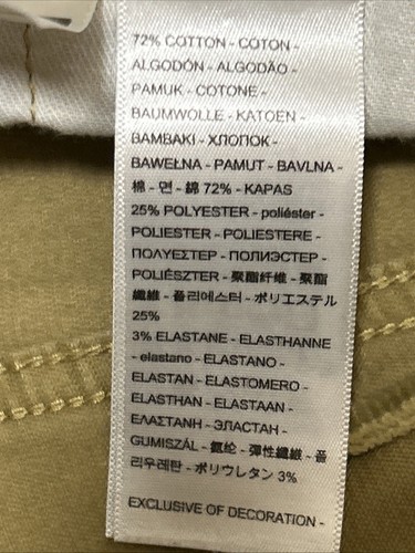 Jeans Levi's 541 tutte le stagioni pantalone velluto a coste uomo 38x32(30) beige atletico conico - Foto 8 di 11