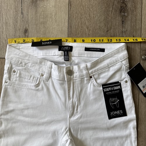 Jones New York Ankle White Skinny Jeans Size 2/26 Sculpt Shape Denim Lexington - Picture 15 of 21