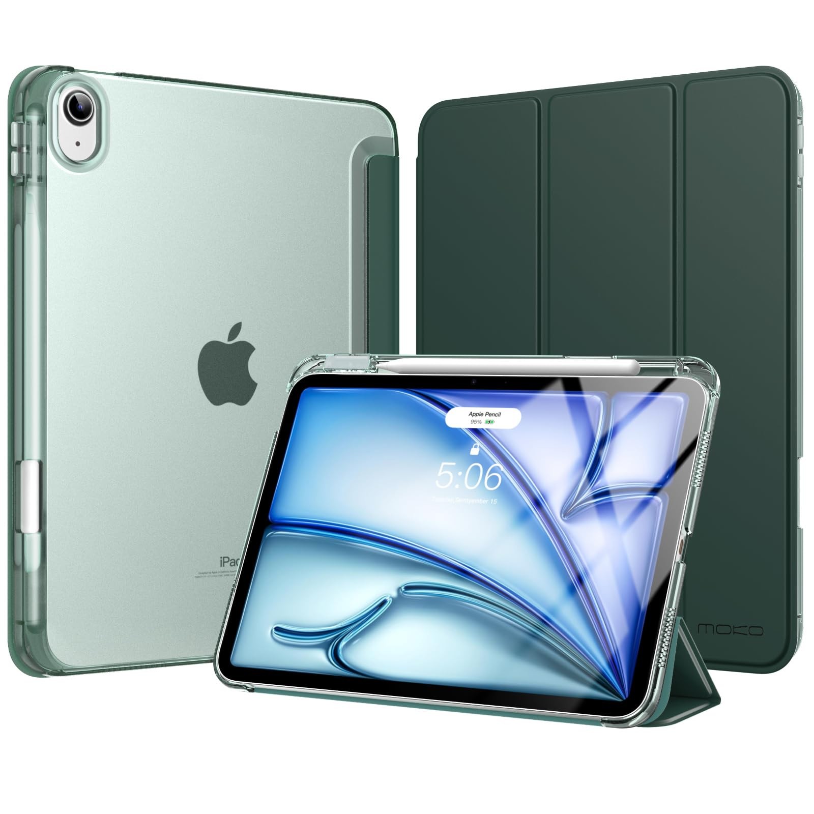 MoKo Cover per iPad Air 11 Pollici Case M3/M2 2025/2024, iPad Air 5a/4a (z5u)