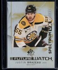 JUSTIN BRAZEAU 2024-25 SP AUTHENTIC SPECTRUM FX FUTURE WATCH UNSCRATCHED 