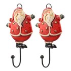 2pcs Santa Claus Clothing Hook Hanging Coat Hook Creative (Random Style)