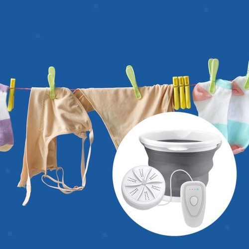 Mini Washing Machine Turbo Washer USB Electric Cleaning Tool for Underwear with - Picture 4 of 6