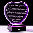 Gifts for Mom with Colorful LED Base Moms Birthday from Daughter Clear