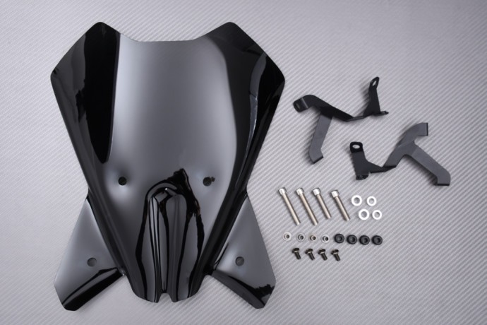 Pare-brise KTM DUKE 250 haute protection contre le vent et les débris