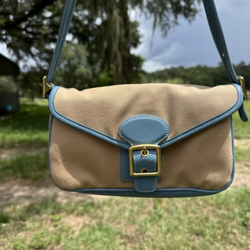Bolso de hombro Coach vintage Soho 9120 cuero beige Y2K hebilla hobo cartera - Imagen 2 de 7