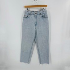 Vintage Levi  s Orange Tab High Rise Straight Leg Jeans 8 Long Light Wash