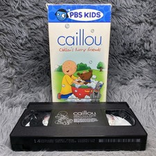 Caillou - Caillou's Furry Friends VHS Tape 2001 PBS Video Kids Cartoon Rare Show