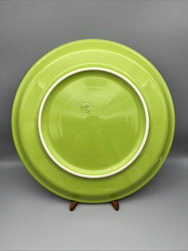 Fiesta 15” Pizza Tray NIB RARE CHARTREUSE HLC WV USA Fiestaware $$$$$$NOS$$$$$$$ - Picture 3 of 3