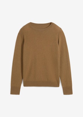 Neu Cashmerepullover Gr. 36/38 Hellbraun Damen Merinowolle Pullover Langarm