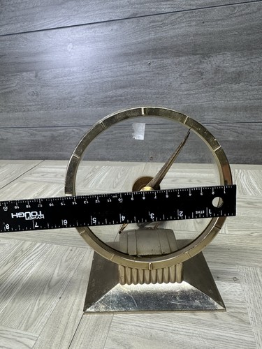 AS IS PARTIAL WORKING MCM Haddon Golden Visionette 805 vintage "mystery" Clock - Picture 13 of 15