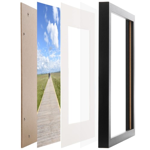 11x17 Zoll Bilderrahmen Schwarz Wandbehang Fotorahmen für Home Office Deko - Bild 2 von 9
