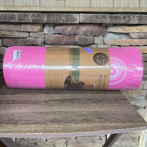 Thick Pink NBR Foam Yoga Mat Eco Friendly W/ Carry Strap 72x24” 0.54”/14.99mm