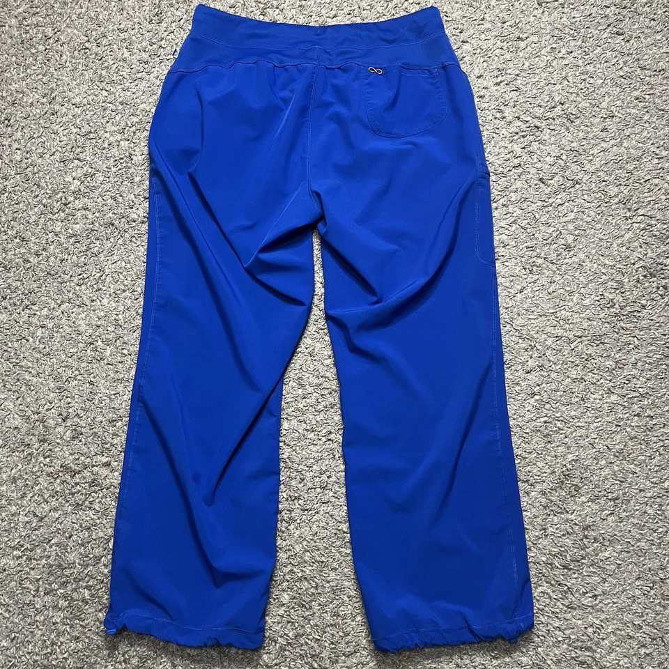 Infinity Cherokee Scrubs Pant Women XL Blue Drawstring Stretch Pockets Nurse - Image 2 of 4