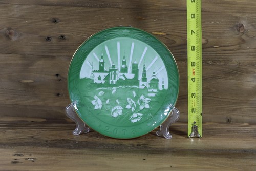 Royal Copenhagen 2008 Weihnachten grüner Teller 100 Jahre 1908-2008 - Bild 2 von 5