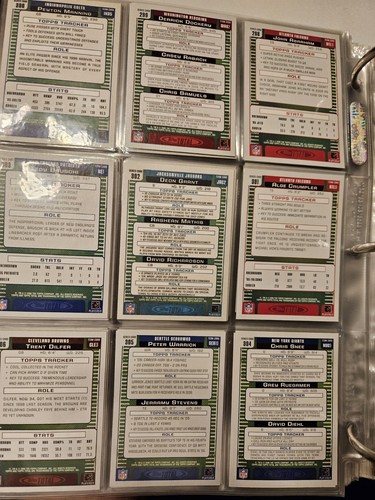 Juego completo de tarjetas de fútbol americano Topps Total 2006 #1 - 550+ Favre Peyton Manning Vick - Imagen 11 de 24