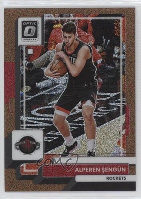 2022-23 Panini Donruss Optic Copper Glitter Prizm 34/99 Alperen Sengun #177 0wn0