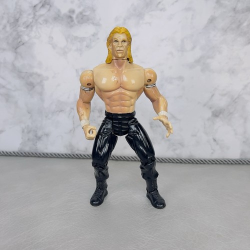 Lex Luger Figure WCW NWO WWF WWE Smash N Slam Wrestlemania Wolfpac Toybiz 1999