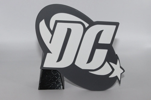 DC 3D gedruckt Logo Schild Wand Schreibtisch Regal Kunst - Bild 7 von 16