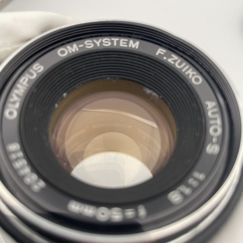 OLYMPUS OM-1 SLR Camera F.Zuiko Auto s 50mm F 1.8 Lens Black From Japan H114 - Picture 17 of 23