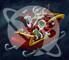 20oz Sublimation Tumbler Wrap Christmas Jack, Grinch Ready to Press Transfer