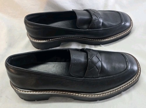 Nordstrom Damen 12 Leder Torie Plateau Halbschuh Schwarz Neu - Bild 2 von 5