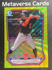 2026 Bowman Chrome Prospects 1st Dauri Fernandez Yellow Wave Refractor 8/75