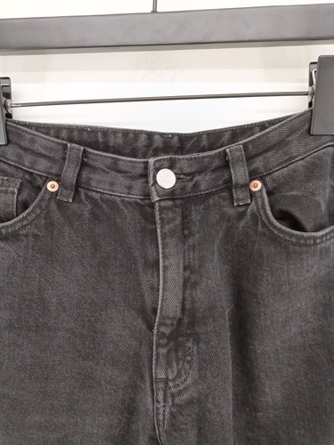 Jean droit mode femme Monki S noir 100% coton