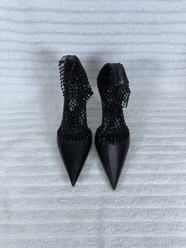 Rene Caovilla Galaxia schwarze Leder-Pumps Kristallnetz C12189-080-CAP1V050 - Bild 11 von 17