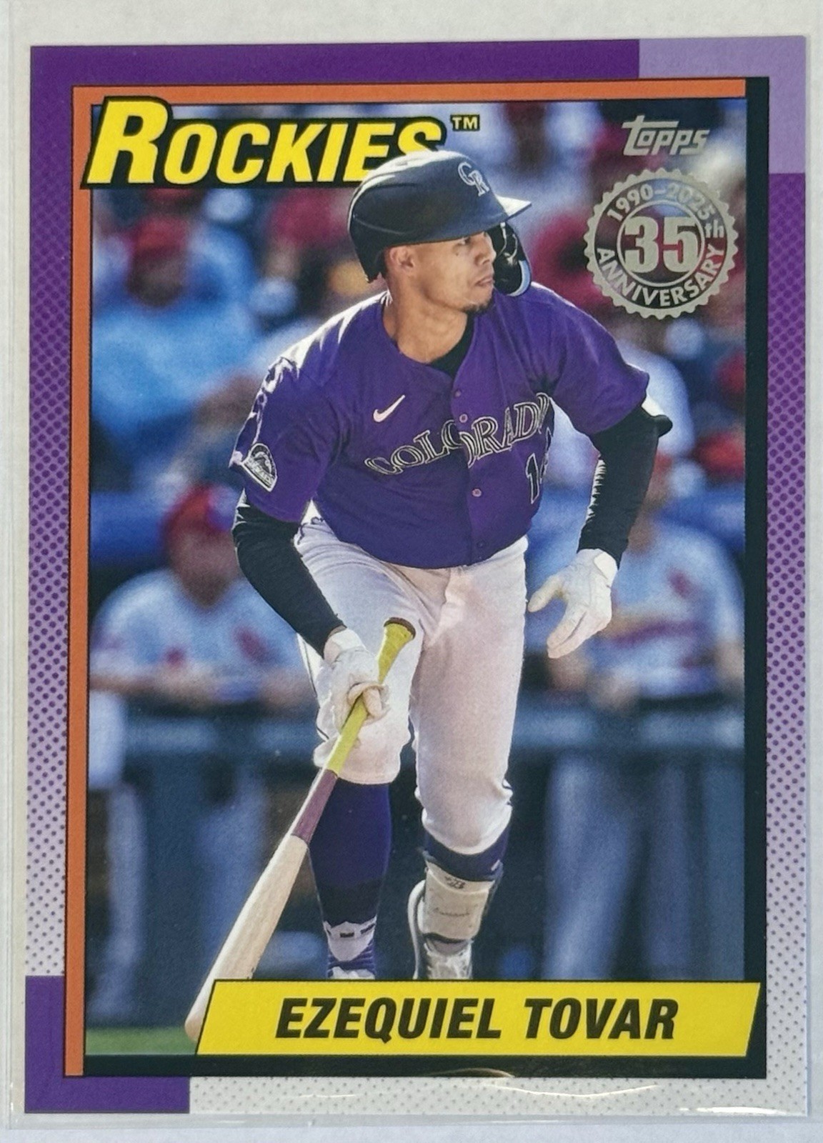 2025 Topps Series 2  EZEQUIEL TOVAR  1990 Topps 35th Anniversary  #90B2-48