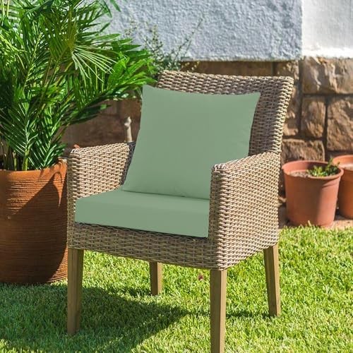Outdoor Chair Cushions, Waterproof Outdoor Cushions for Patio Furniture w/Fade - Picture 6 of 8