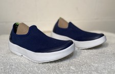 Oofos Women's Sz 8 Eezee Low Navy Blue Comfort Athletic Recovery Shoes Sneakers