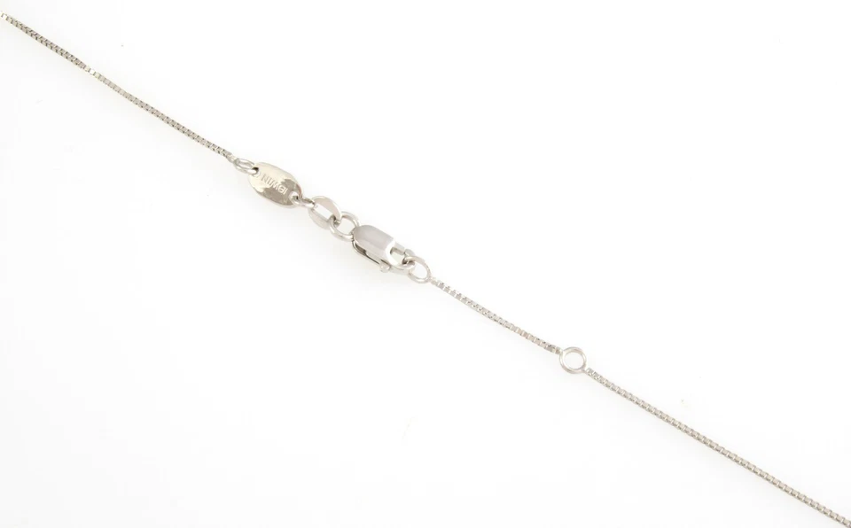 Collar Nimei De Oro Blanco 18 KT Con Perla Natural Y Diamante - Imagen 3 de 3