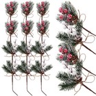 16 stücke pinecone berry pick weihnachtskranz künstliche berry pinecone