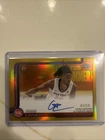 2025/26 Topps Chrome Sapphire Chaz Lanier Gold Refractor 43/50 Auto RC Rookie
