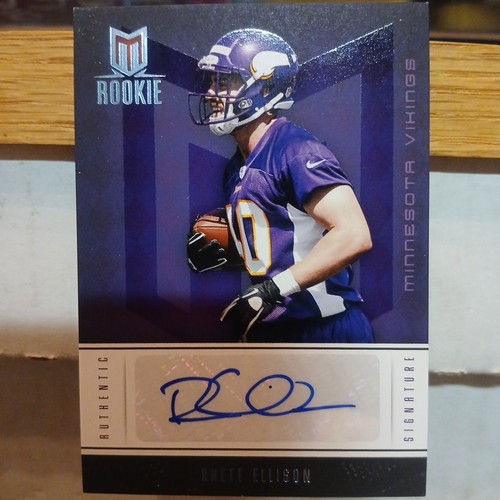 Ssp/25 2012 Momentum Plat #228 Rhett Ellison auto vikingos esquinas/bordes afilados - Imagen 5 de 12